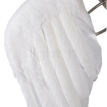 Ingo Maurer Lucellino Tavolo bianco - Le ali sono realizzate in vere piume d'oca lavorate a mano.