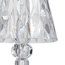 Kartell Battery LED chrome - The Battery LED is available in numerous variants including transparent as shown here.