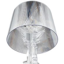 Kartell Bourgie silver - The transparent plastic shade of the Bourgie reminds us of a classic fabric shade.