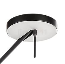 LEDS-C4 Invisible Applique murale LED noir , fin de série - La tête de lampe, plate et ronde, comprend un module LED écoefficace.