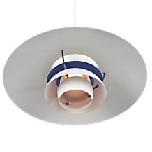 Louis Poulsen PH 5 Pendant Light oyster grey/blue/pink - The shades and the frosted diffuser at the bottom prevent the illuminant from producing any glare.