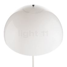 Louis Poulsen Panthella Gulvlampe hvid - The lampshade is made of semi-translucent injection-moulded acrylic.