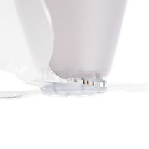 Luceplan Blow transparant - mit fernbedienung - Het polycarbonaat-baldakijn dient tegelijkertijd als diffusor, die het afgegeven licht zachtjes naar alle richtingen strooit.