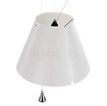 Luceplan Costanza Pendant Light shade white - ø70 cm - fixed - with dimmer - The screen-printed polycarbonate shade of the Costanza Sospensione is available in numerous colour versions.