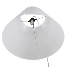 Luceplan Lady Costanza Arc Lamp shade white/frame aluminium - with dimmer - The Lady Costanza is equipped with an illuminant with an E27 base.