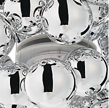 Luceplan Stochastic bianco - 72 sfere - 2.700 K - Le sfere di vetro presentano una finitura metallizzata a specchio.
