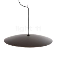 Marset Ginger Hanglamp LED wengé/wit - ø19,5 cm - De gladde oppervlakte van de lampenkap benadrukt het fijngewerkte design dezer lamp