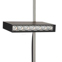 Mawa FBL Lampadaire LED noir mat - Le module LED prémonté offre un flux lumineux puissant sans être énergivore.