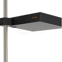 Mawa FBL Lampadaire LED noir mat - La tête de lampe offre un réglage sur la hauteur de la lumière projetée.