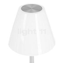 Rotaliana Dina+ LED bianco, incl. 2 paralumi - Il paralume è realizzato in policarbonato moderno.