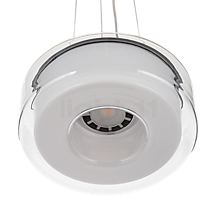 Serien Lighting Curling Hanglamp LED glas - L - externe diffusor klaar wit/binnenste diffusor cilindrisch - 2.700 K - Aan de binnenkant van de lamp zit een energieefficiënte LED-module.