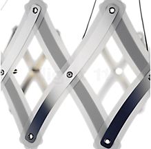 Serien Lighting Zoom Pendel 1 element - max. 130 cm - The lattice construction of the Zoom is made of brushed spring steel strip that is coated with a translucent foil.