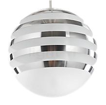 Tecnolumen Bulo Suspension LED blanc - La lentille satinée à l'extrémité inférieure de la suspension assure une sortie tout en délicatesse de la lumière.