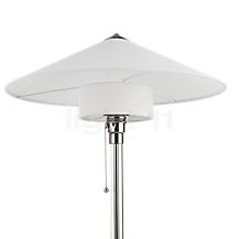 Tecnolumen Wagenfeld WG 27, lámpara de sobremesa cuerpo transparente/pie vidrio - La pantalla en forma de sombrero aporta aún más calidad al diseño.