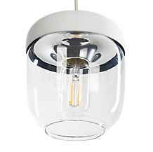 Umage Acorn Cannonball Pendant Light with 3 lamps white amber/brass - The Cannonball Acorn allows for an interesting view of its inside.
