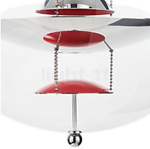 Verpan VP Globe, lámpara de suspensión ø40 cm - El reflector inferior está tintado de color rojo.