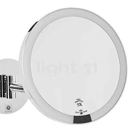 Wall Mounted Cosmetic Mirror Led, Zone Denmark Wall Mounted Magnifying Illuminated Makeup Mirror White