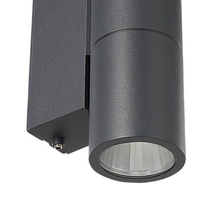 Bega 66512 - Wall light LED silver - 66512AK3 - Through another light opening at the bottom, the luminaire sends its light downwards.