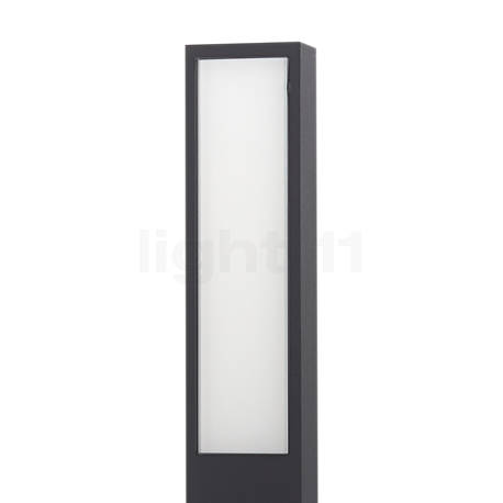 Bega 77246/77247 - bollard light LED graphite with anchorage - 77246K3 , Warehouse sale, as new, original packaging - The satin-finished diffuser softly distributes the light of the bollard to the sides.