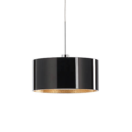 Bruck Cantara Hanglamp LED chroom glimmend/glas zwart/goud - 30 cm