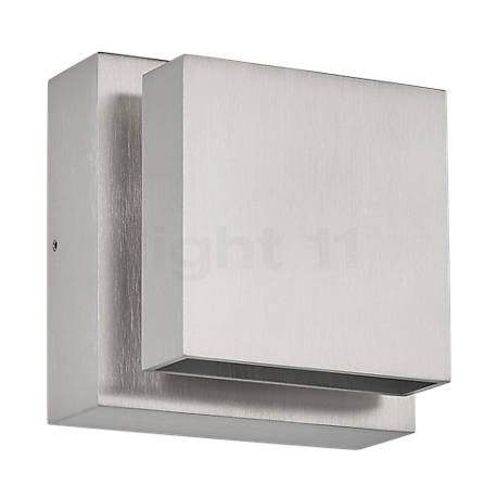 Bruck Scobo Væglampe LED aluminium poleret - dim to warm - up&downlight - uden farvede filtre - The straight design of this wall light comes without any unnecessary frills.