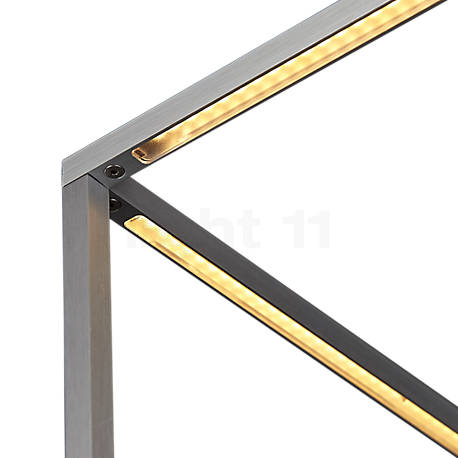 Flos Ipnos Floor Lamp LED Outdoor aluminium - The LED strips are practically integrated in the light's frame in an invisible manner.