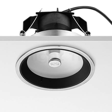 Flos Wan Downlight Recessed Ceiling Light aluminium polished - The Wan excellently blends with the ceiling.