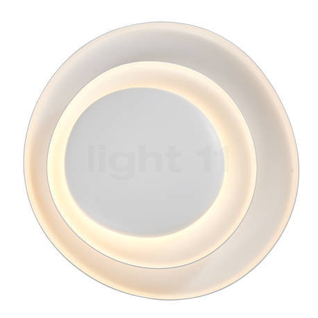 Foscarini Bahia Parete LED conmutable - ø53 cm - La luz de la Bahia se reparte suave y uniforme en la habitación.