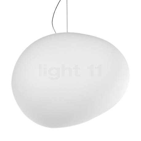 Foscarini Gregg Sospensione white - grande - The amorphous shade is made of hand-blown opal glass.