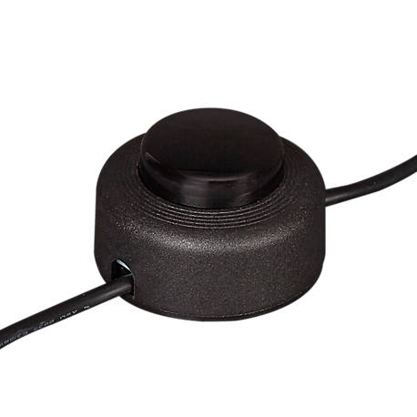 Foscarini Magneto Terra negro - El interruptor del cable es de plástico resistente a golpes y permite encender y apagar la luz cómodamente.