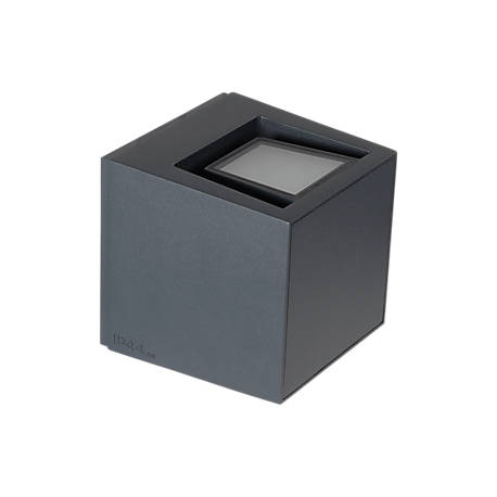 IP44.de Gap Q LED anthracite - The gap around the light opening allows rain water to simply run through the luminaire.