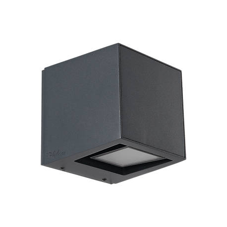 IP44.de Gap Q LED brun - This wall light puts functionality first.