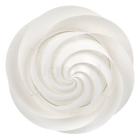 Le Klint Swirl Lofts-/Væglampe hvid - ø37 cm - The white lampshade of the Swirl looks like a perfect dollop of cream.