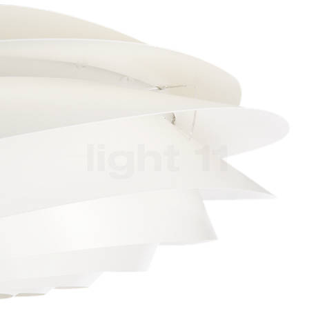 Le Klint Swirl, lámpara de techo y pared blanco - ø37 cm - La disposición especial de las láminas se encarga de que la luz se reparta y no deslumbre.