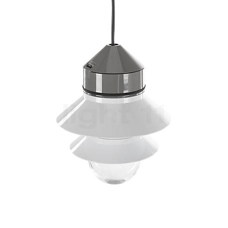 Marset Santorini, lámpara de suspensión blanco - Varios reflectores rodean la bombilla.