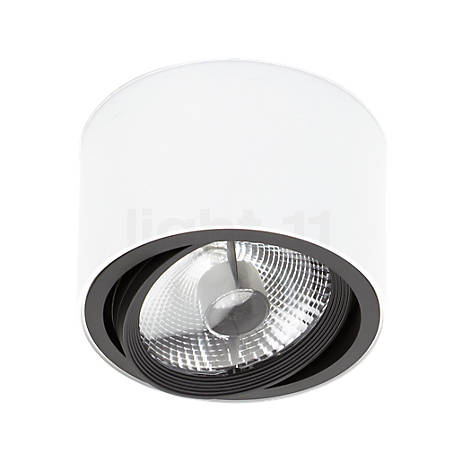 Mawa 111er Loftslampe rund HV sort mat - The spotlight heads of the 111er can be adjusted in a needs-oriented manner and therefore serve as practical spotlights.