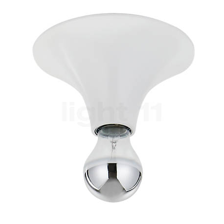 Mawa Etna Plafondlamp metaal - wit - Samen met haar lichtmiddel doet de Etna denken aan een waterdruppel, die aan het plafond hangt.
