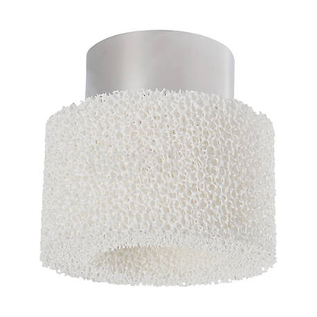 Serien Lighting Reef Lampada da soffitto/plafoniera LED alluminio spazzolato - Il paralume in schiuma ceramica conferisce alla lampada un'estetica davvero singolare.