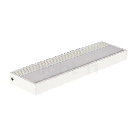 Serien Lighting SML² Wall Light LED body white/glass calendered - 30 cm - This wall light has two light openings, one at the top and one at the bottom.