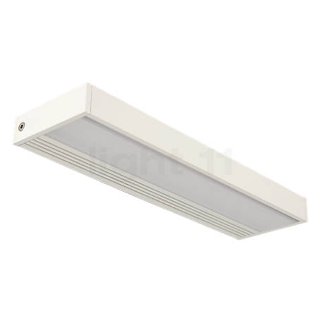 Serien Lighting SML², lámpara de pared LED cuerpo blanco/vidrio satinado - 15 cm - El cuerpo de la lámpara de pared se mantiene en estilo purista.
