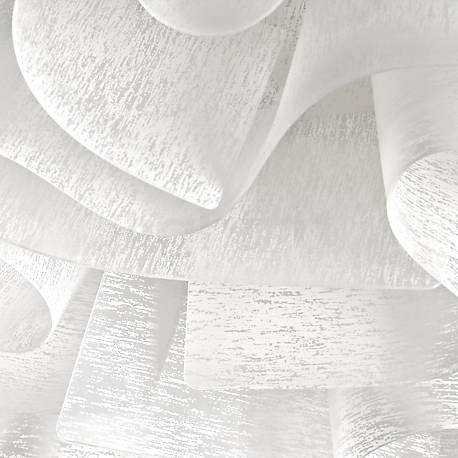 Slamp Veli Couture Wand-/Deckenleuchte 32 cm - Der Schirm der Veli besteht aus Opalflex®, einem recyclebaren Kunststoff aus Polymeren und speziellen Zusatzstoffen.