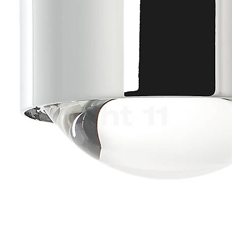 Top Light Puk Fix LED - Hier ist der untere Lichtaustritt mit einer Linse bestückt.