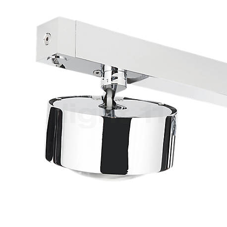 Top Light Puk Maxx Choice Move 45 cm Lampada da soffitto/parete cromo lucido/lente traslucida chiara