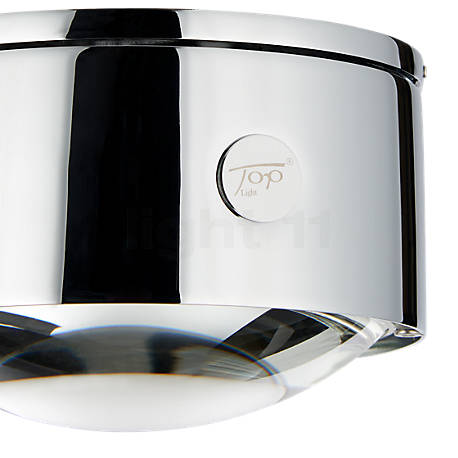 Top Light Puk Maxx One 2 LED - Le logo du fabricant décore la coque de qualité, ici dans une finition chromée brillante.