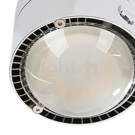 Top Light Puk Plus LED cromo mate - lente mate - Con ayuda de unas ranuras de ventilación se protege a la bombilla frente al sobrecalentamiento.