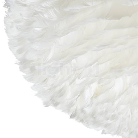 Umage Eos up Applique/Plafonnier blanc - ø30 cm - L'abat-jour de l'Eos se compose d'une infinité de véritables plumes d'oie douces au toucher.