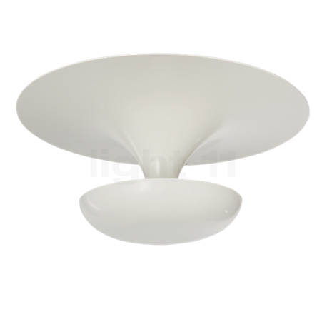 Vibia Funnel Ceiling Light LED gold - 2,700 K - Dali - 1-10 V - Push - The funnel-shaped appearance makes the charm of this light.