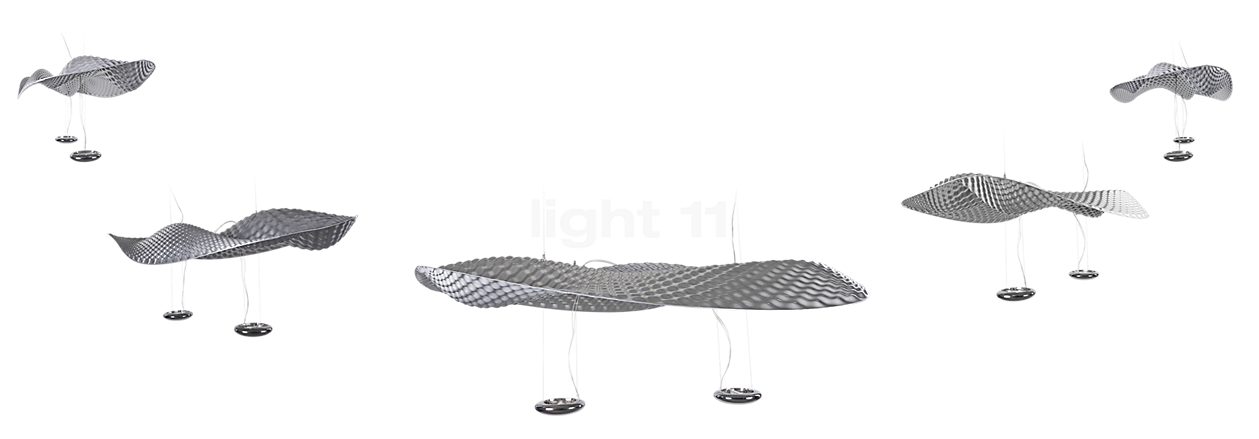 Artemide Cosmic Angel Sospensione plateado