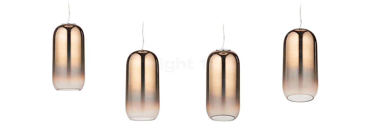 Artemide Gople Sospensione copper/body silver - mini