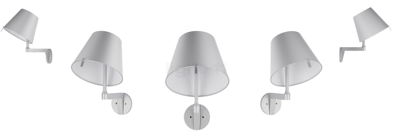 Artemide Melampo Parete aluminium grey